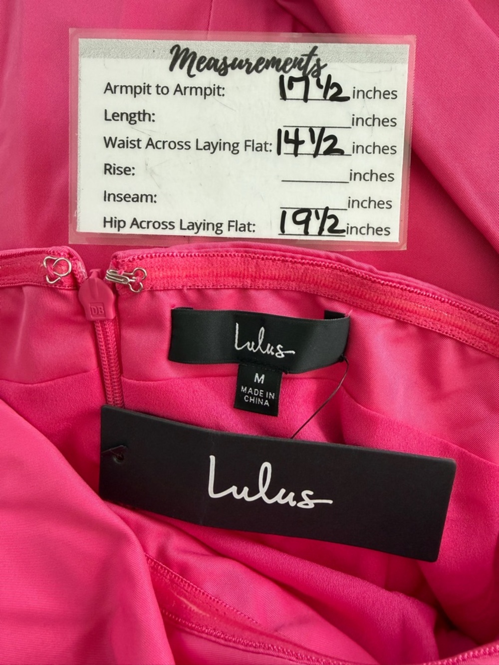 Lulus NWT “Totally Haute” Hot Pink Satin Pleated Off-The-Shoulder Mini Dress Med - Picture 14 of 16